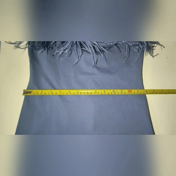 Wild Fable Women's Bodycon Spaghetti Strap Faux Feather Minidress, Size XS, NWT - Picture 4 of 11